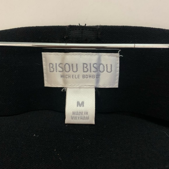 BISOU BISOU Black Beaded Geometric Print Pencil Skirt - Picture 10 of 13